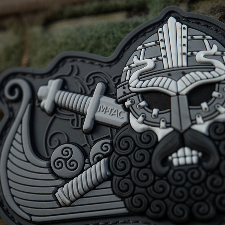 Naszywka Vikings Drakkar  - Black/Grey