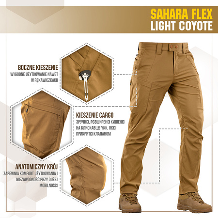 Spodnie Sahara Flex Light  - Coyote