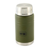 Termos na jedzenie z składaną łyżką ze stali nierdzewnej 750 Ml  - Olive