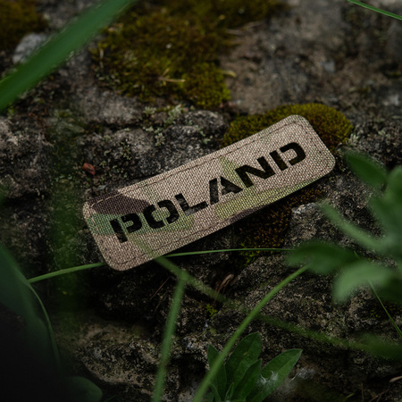 Naszywka Poland (przechodzi na wylot) 25x80 Laser Cut  - Multicam