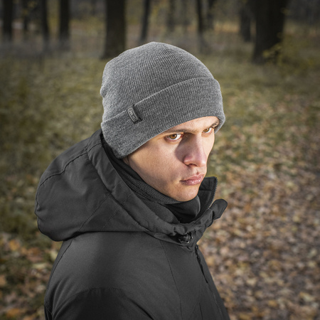 Czapka Dzianinowa 100% Akryl  - Grey