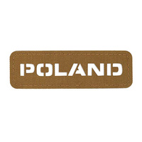Naszywka Poland (przechodzi na wylot) 25x80 Laser Cut  - Coyote