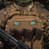 Naszywka Tiger Eyes Laser Cut (para)  - Coyote/Blue