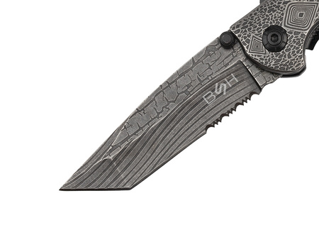 Nóż Ratowniczy BSH ADVENTURE N-392A Sprężynowy