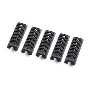 Strike Industries - Ochronne zaślepki SIEGEN Rail Covers do otworów M-LOK - 5 szt. - Czarne - SI-SIEGEN-COVER-BK