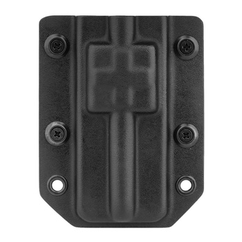 DOUBLETAP GEAR - Kieszeń Kydex OWB na stazę CAT7 - With Cross - Czarna