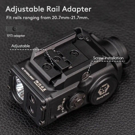 RovyVon GL15 - Światło widoczne i lasery, Black, Pin, Dźwignia QD