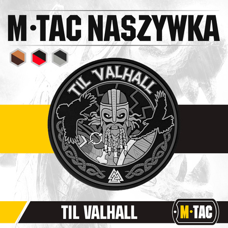 Naszywka Til Valhall PVC  - Grey/Black