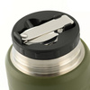 Termos na jedzenie z składaną łyżką ze stali nierdzewnej 750 Ml  - Olive