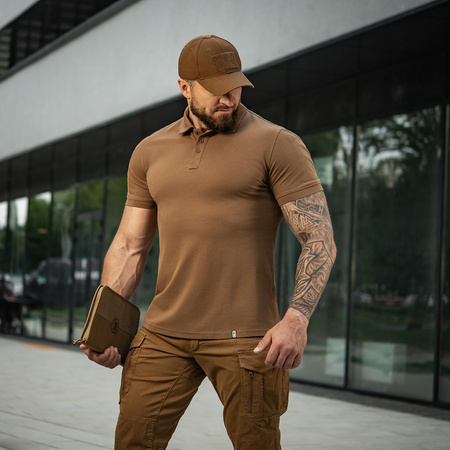 Koszulka Polo Basic 65/35  - Coyote Brown