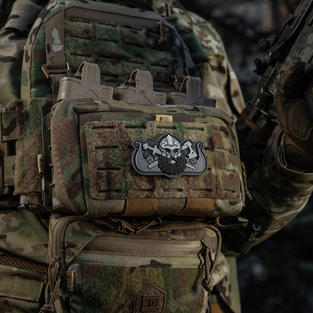 Naszywka Vikings Drakkar  - Black/Grey