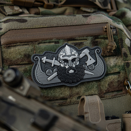 Naszywka Vikings Drakkar  - Black/Grey