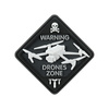 Naszywka Drone Zone PVC  - Black
