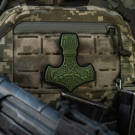 Naszywka Mjölnir Large PVC  - Olive
