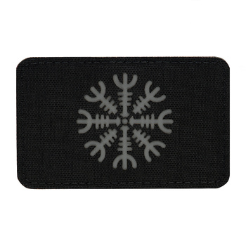 Naszywka Helm Grozy cieta pozioma Laser Cut - Black/Grey