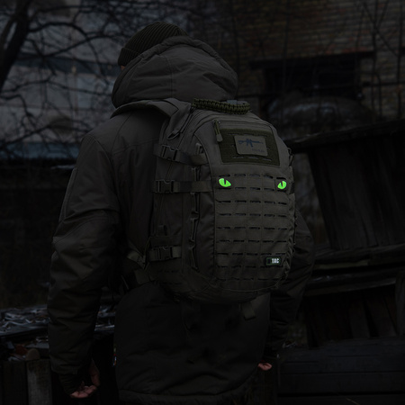 Naszywka Tiger Eyes Laser Cut (para)  - Ranger Green