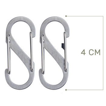 Nite Ize - S-Biner #1 - Stalowy - 2 Pack - SB1-2PK-11