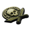 Naszywka No Knife - No Life 3D PVC  - Olive