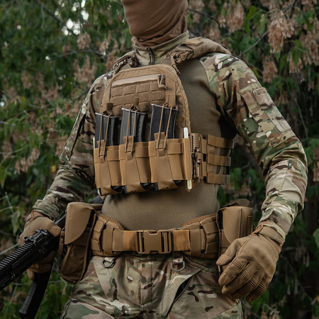 Przeedni Panel na Kamizelkę Taktyczną Cuirass QRS na 3 Magazynki  - Coyote