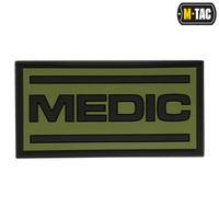 Naszywka Medic PVC  - Black/Olive