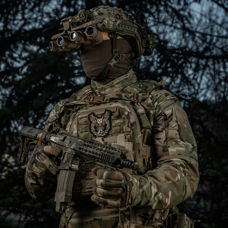 Naszywka Sowa (Haftowana)  - Black