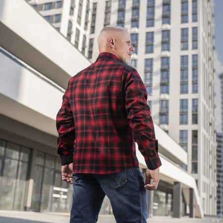 Koszula Redneck Shirt  - Red/Black