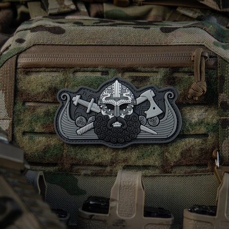 Naszywka Vikings Drakkar  - Black/Grey