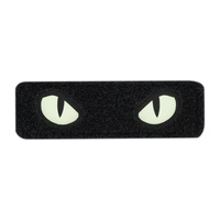 Naszywka Cat Eyes (Type 2) Laser Cut  - Black/GID