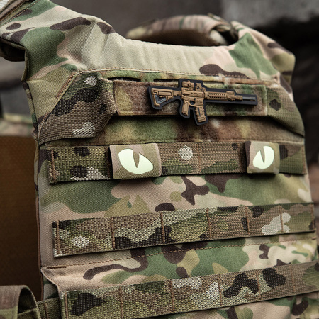 Naszywka Tiger Eyes Laser Cut (para)  - Multicam
