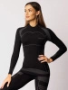 Koszulka termoaktywna THERMO-EVO, rękaw długi, damska - Black / Grey