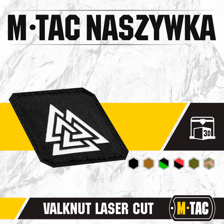 Naszywka Valknut Laser Cut  - Black/GID