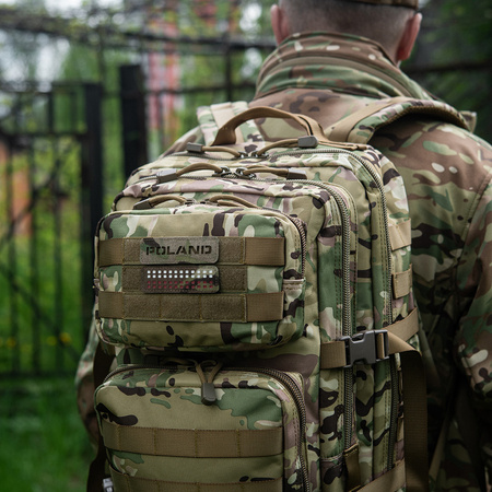 Naszywka Poland (przechodzi na wylot) 25x80 Laser Cut  - Multicam