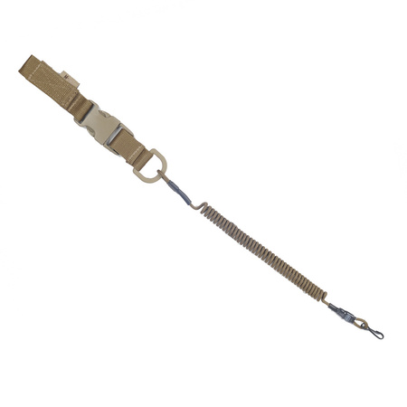 Smycz-Retraktor Lite Lite Do Karabinu Z D-Ringiem I Klamra Fastex  - Coyote