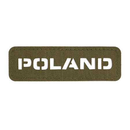 Naszywka Poland (przechodzi na wylot) 25x80 Laser Cut  - Ranger Green