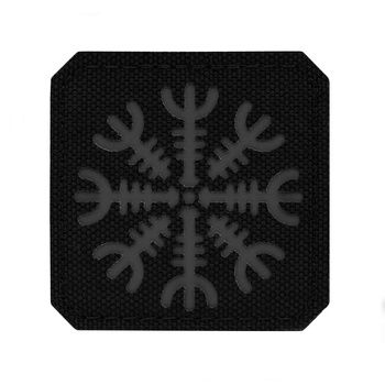 Naszywka Helm Grozy cieta Laser Cut - Black/Grey