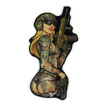 Naklejka Tactical Girl #4 Tatto Yakuza - Color