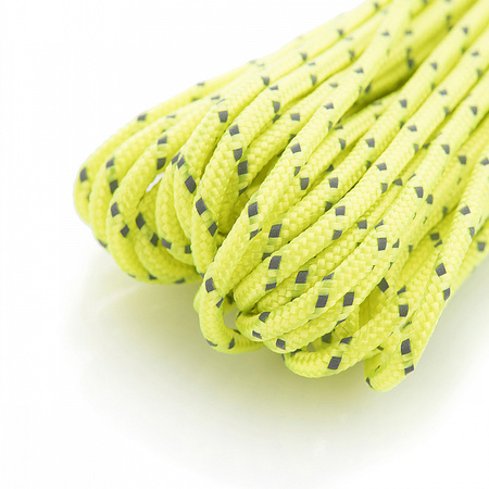 M-Tac paracord Minicord Reflective 15m  - Reflective Neon Yellow