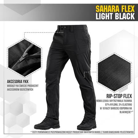 Spodnie Sahara Flex Light  - Black