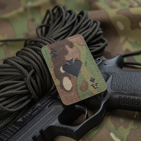 Naszywka Ace of Spades Laser Cut  - Multicam/Black