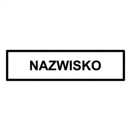 Naszywka Identyfikacyjna Prostokątna z rzepem