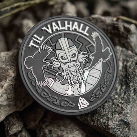 Naszywka Til Valhall PVC  - Grey/Black