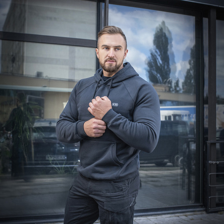 Bluza Hoodie Cotton Raglan  - Dark Navy Blue