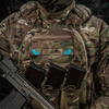 Naszywka Tiger Eyes Laser Cut (para)  - Multicam/Blue