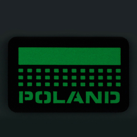 Naszywka Poland (z flagą) 50x80 Laser Cut  - Multicam/GID