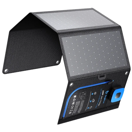 Panel Solarny BigBlue SolarPower 28W z Amperomierzem (SunPower)