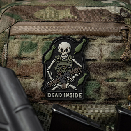 Naszywka Dead Inside  - Black/Olive