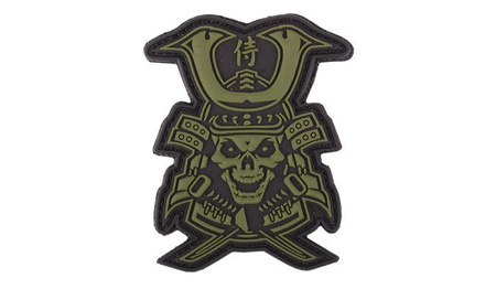 101 Inc. - Naszywka 3D - Samurai Skull - Zielony