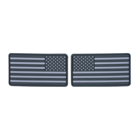 Helikon - Naszywka PVC Flaga USA Duża - 2 Szt. - Szara - OD-FUL-RB-19