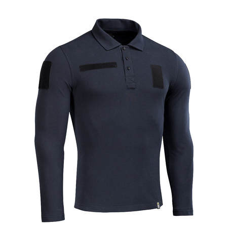 M-Tac Koszula Taktyczna Polo z długim rękawem 65/35  - Dark Navy Blue