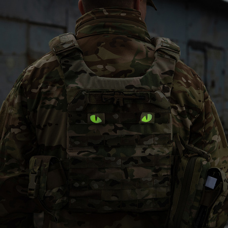 Naszywka Tiger Eyes Laser Cut (para)  - Multicam